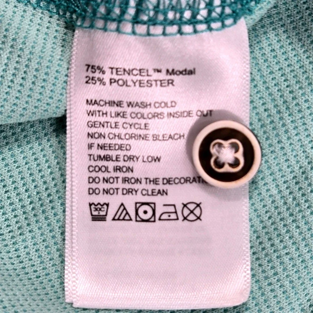 Tommy Bahama Polo Shirt Mens S Green Excellent Modal Blend Short Sleeve ST226187